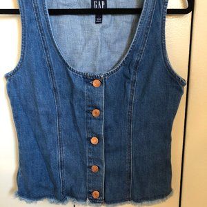 Gap Sleeveless Denim Shirt